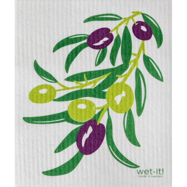 Wet It Olive Branch Swedish Kitchen Bathroom Dishcloths Towel Cloth Walmart Com Walmart Com