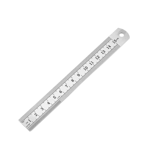 Regla de acero Centímetro de acero inoxidable Metal milímetro (150 mm)