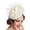 Beige, variant on Giaone Lightweight Women's Fascinators Hat Breathable Feathered Hair Clip Hair Ornament Ideal For Bridal And Party Goers