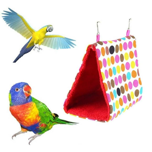 Kiplyki Wholesale Bird Tent Plush Warm Hut Hanging Bed for Cage Sleeping Bed Parrot Cave