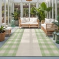 thumbnail image 2 of Area Rugs 3'x5', Retro Green Carpet Runner Indoor Outdoor Rugs Home Decor Aesthetic, Farmhouse Buffalo Plaid Vintage Beige Non Slip Mats Washable Accent Rug for Living Room Bedroom, 2 of 8