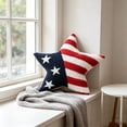 thumbnail image 4 of Miwamany 4th of July Patriotic Pillows, Independence Day Pillow Memorial Day Americana Farmhouse Flag Stripe USA Stars Shaped Cushion for Sofa Couch Bedroom Livingroom, 4 of 6