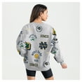 thumbnail image 2 of Women's Gameday Couture Gray Notre Dame Fighting Irish Always on Repeat Fleece Sweatshirt, 2 of 6