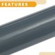 thumbnail image 5 of Película protectora de envoltura de automóvil gris Gloss de Unique Bargains 152x31cm / 5ft x 1ft Cubierta de vinilo para exterior e interior 5.5mil 1 Pc Universal, 5 of 7