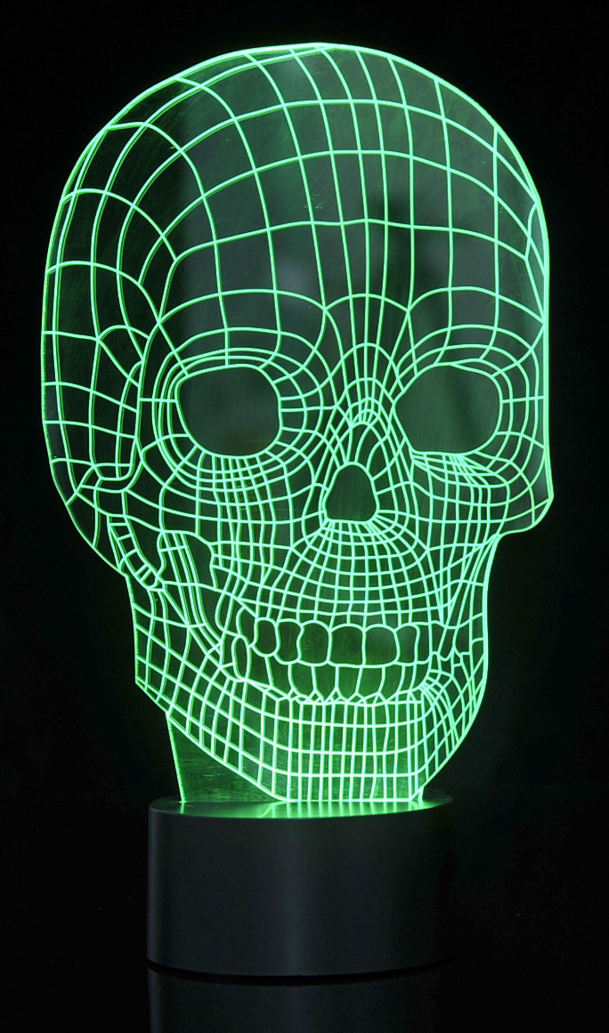 Board No More! 3D Skull Laser Cut Precision LED Lights