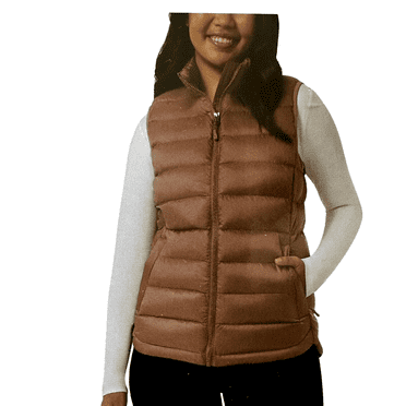 32 Degree Heat Ladies Lightweight Vest (Brown, Large)