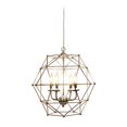 thumbnail image 3 of Elegant Designs 4 Light Hexagon Industrial Rustic Pendant Light, Brushed Nickel, 3 of 5