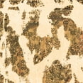 thumbnail image 1 of Ahgly Company Indoor Square Abstract Brown Modern Area Rugs, 5' Square, 1 of 4