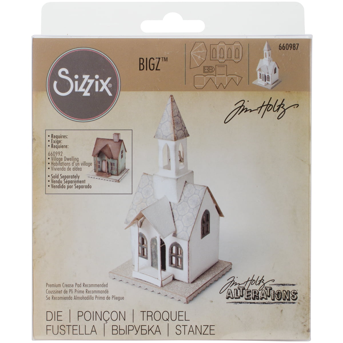 Sizzix 660237 Feather Duo with Texture Fades Bigz Die