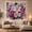 Lily Rose Bouquet, variant on Abstract Floral Arrangement Against Dynamic Painterly Strokes, Energetic Abstract for Art Lovers, Modern Botanical Wall Decor, Housewarming Gift, Tapestry Wall Hanging for Bedroom and Living Room