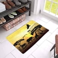 thumbnail image 2 of MKHERT Silhouette of Eagle Elephant and Giraffe Savanna Scene Doormat Rug Home Decor Floor Mat Bath Mat 23.6x15.7 inch, 2 of 3