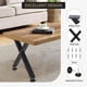 thumbnail image 3 of Yeshouse patas industriales en forma de X para mesa de centro, juego de 2 patas de acero resistentes con pies antiarañazos, ideales para bancos, mesas pequeñas y proyectos de bricolaje, 3 of 8
