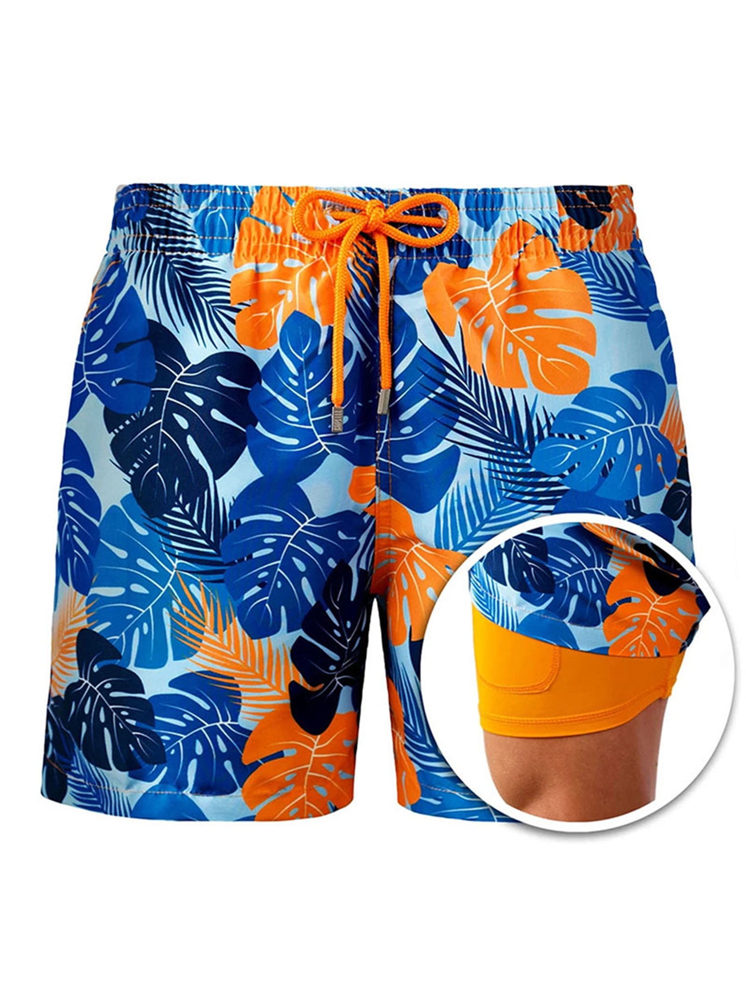 Mens Swim trunk Hawaiian Swimming shorts S M L XL XXL beach surf  floral 