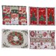 thumbnail image 1 of Mantel navideño Hweilai 45,7 x 30,5 cm decoración para cenas navideñas juego de cuatro piezas, 1 of 5