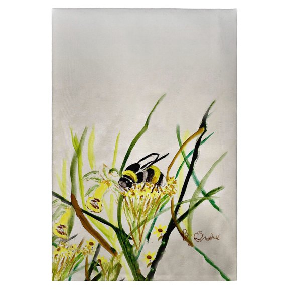 Betsy Drake Interiors Bee & Flower Guest Towel
