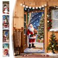 thumbnail image 7 of CaiYueKe Christmas Door Curtain Santa Claus Snowman Design, Holiday Door Cover for Wall Hanging, Festive Party Decoration, Seasonal Indoor Outdoor Xmas Decor for Home Entrance Merry Christmas 35"x71", 7 of 7