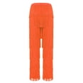 thumbnail image 4 of LiiYii Pantalon de Danse Latine de Salon à Franges pour Femme Salsa Tango Samba Rumba Performance de Danse Orange P, 4 of 5