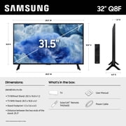 Samsung 32” Class QLED Q8F 4K Samsung Vision AI Smart TV 2025 - QN32Q8FAAFXZA