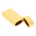 thumbnail image 3 of Funda para encendedor: soporte metálico para encendedor con tapa abatible creativa, portátil y práctico para viajes en casa, dorado, 3 of 7
