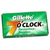 Gillette 7 O'Clock Permasharp Green Double Edge Blades, 10 ct. (Pack of 1)