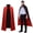 without Hooded-140cm, variant on Joyfy Unisex Vampire Cape for Adults - Vampire Costume Reversible Hooded Cloak with Tattoo Scar for Halloween Dracula Party 140 CM