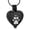 Black, variant on Personalize Stainless Steel Paw Print Heart Urn Pendant Cremation Jewelry for Dog Cat Ashes Urn Necklace Pet Memorial Jewelry Necklace that Opens inside