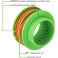 thumbnail image 2 of THTEN AS1300 String Trimmer Spool Compatible with EGO 15inch ST1500 ST1500-S 0.095" Weed Eater Auto-Feed Twist Dual Line (2 Pack), 2 of 7