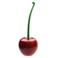 thumbnail image 2 of Exquisito y lindo juego de escobillas de baño con cerezas verdes y rojas., 2 of 4