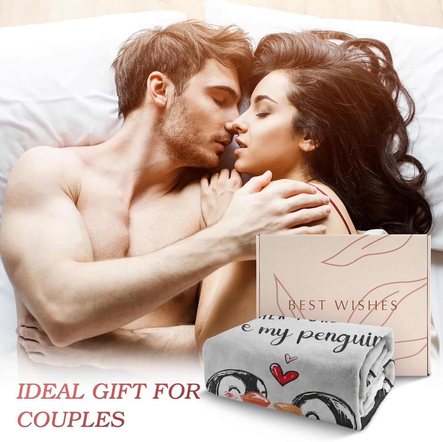 Valentines Day Gifts for Her Him- Soft Romantic Blanket- Anniversary Birthday Wedding Gifts for Boyfriend Girlfriend Wife Husband Men Women, I Love You Gifts, Cute Practical Blanket