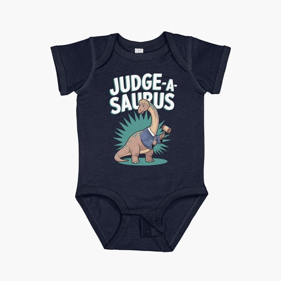 Bella Canvas Fun Dinosaur Judge Lawyer, Legal Profession Courtroom Dino Short Sleeve Baby One-Piece Newborn Gender Neutral Outfit, Baby Boy Or Girl Bodysuit, Birrthday Gifts