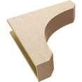 thumbnail image 6 of 6"W x 24"D x 24"H Thin Legacy Rough Cedar Woodgrain TimberThane Corbel, Primed Tan, 6 of 6