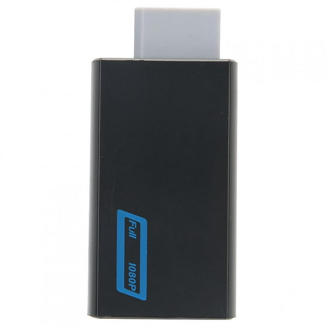 Adaptador convertidor Full HD para Wii a HDMI 1080P con salida de audio y vídeo de 3,5 mm