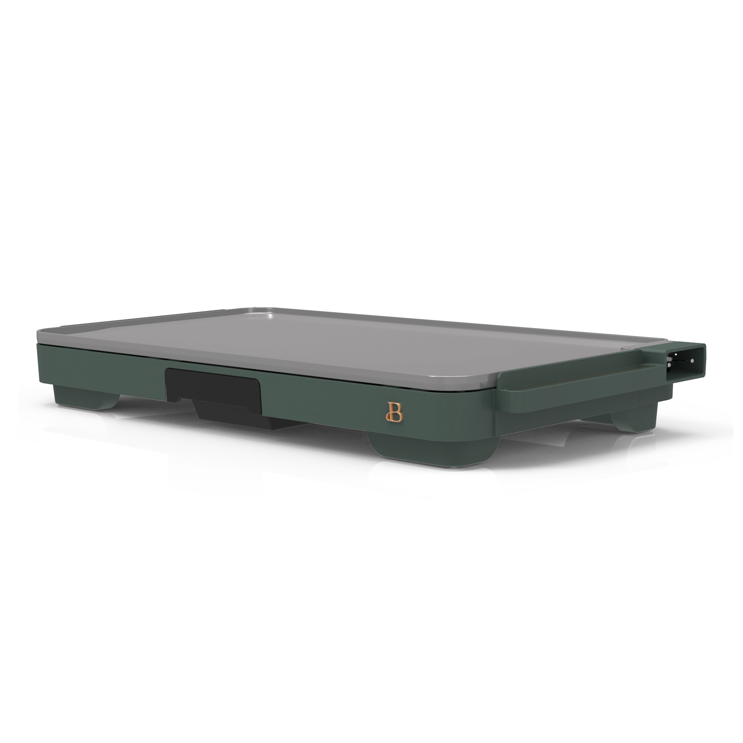 Beautiful XL Electric Griddle 12" x 22" with EverGood Non-Toxic Ceramic Nonstick Coating, Thyme Green by Drew Barrymore