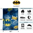 thumbnail image 3 of Batman Kids Plush Blanket, Twin/Full Size, 62"x90", Warner Brothers, 3 of 8