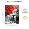 thumbnail image 2 of Awypu  Waterfall - Wall Art Painting Black White Red Landscape Canvas Wall Art,Red Trees Forest Picture Prints for Home-office - canvas art wall art for living room, 2 of 5