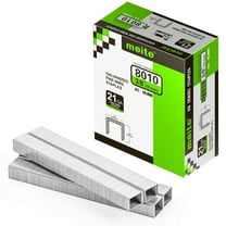 MEITE 21GA 80 Type Galvanized Staples,1/2" Crown 3/8" Length for Upholstery 10,000 Pcs/Box(1 Box)