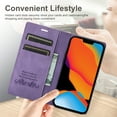 thumbnail image 5 of Allytech Wallet Case for iPhone 14 Plus 6.7 inch 2022 Released, Kickstand Card Slots Magnetic Closure Folio Flip PU Leather Protective Case for Apple iPhone 14 Plus 5G, Purple, 5 of 7