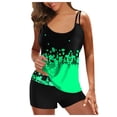thumbnail image 1 of Women‘S Tankini Large Bikini Digital Suspender Beach Split Swimsuit, 1 of 3
