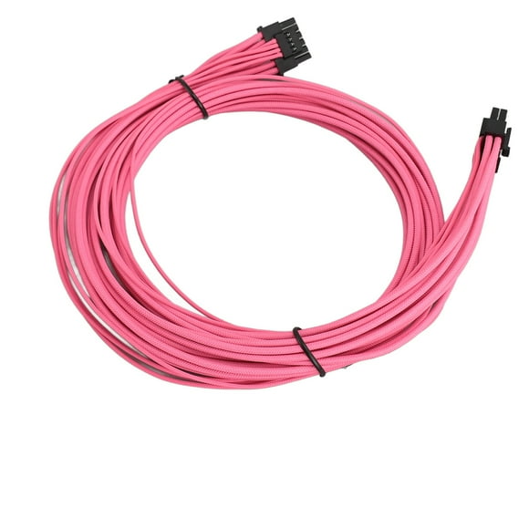 PCIe 5.0 PSU Sleeved Cable, 27.5in 16AWG 12 Plus 4 Pin PCIe GPU Power Cable Male To Male for 4090 for 3090Ti