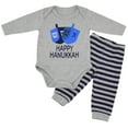 thumbnail image 1 of Unique Baby Boys Happy Hanukkah Layette Outfit Set Cap (18 Months), 1 of 1