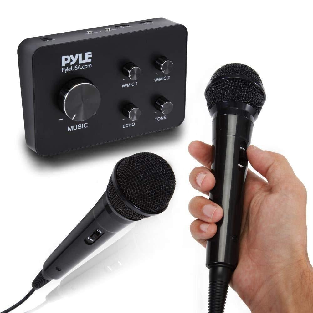 pyle karaoke microphone system