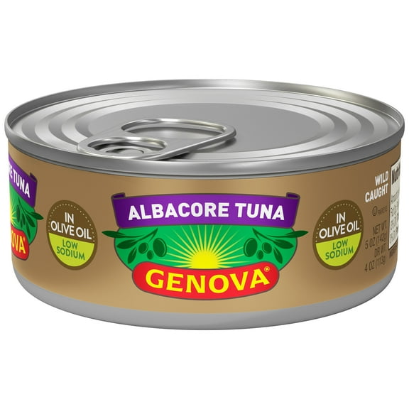 Genova Premium Albacore Tuna in Olive Oil, Low Sodium 5 oz