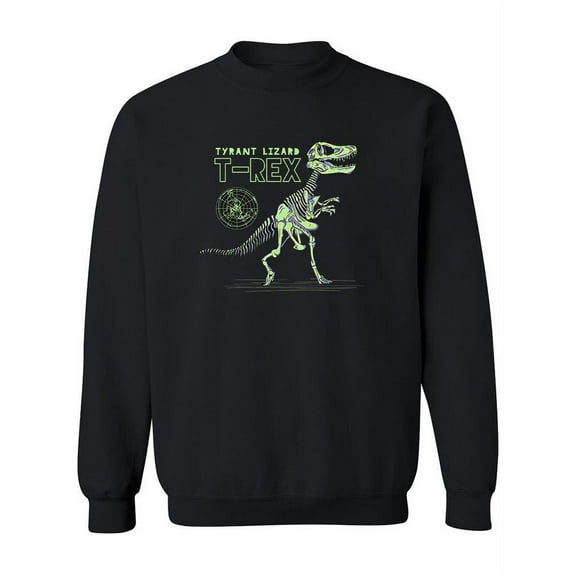 Dinosaur T-rex Fossil Sweatshirt Women -Image by Shutterstock, Female XX-Large