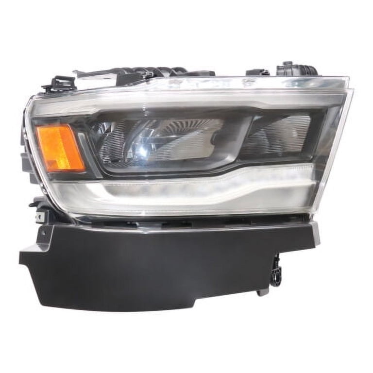 cciyu Headlight Assembly for 2017-2022 for Chrysler Pacifica Black Housing Clear Lens 1pcs Passenger Side Headlamp CH2503317 68370844AD (Bulbs Not include