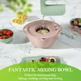 thumbnail image 3 of 4-1 Colander With Mixing Bowl Set, Rotatable Strainer Food Strainers And Colanders 2 Layer Stainless Steel Ergonomic Handle Versatile Vegetable Washing Bowl, 3 of 8