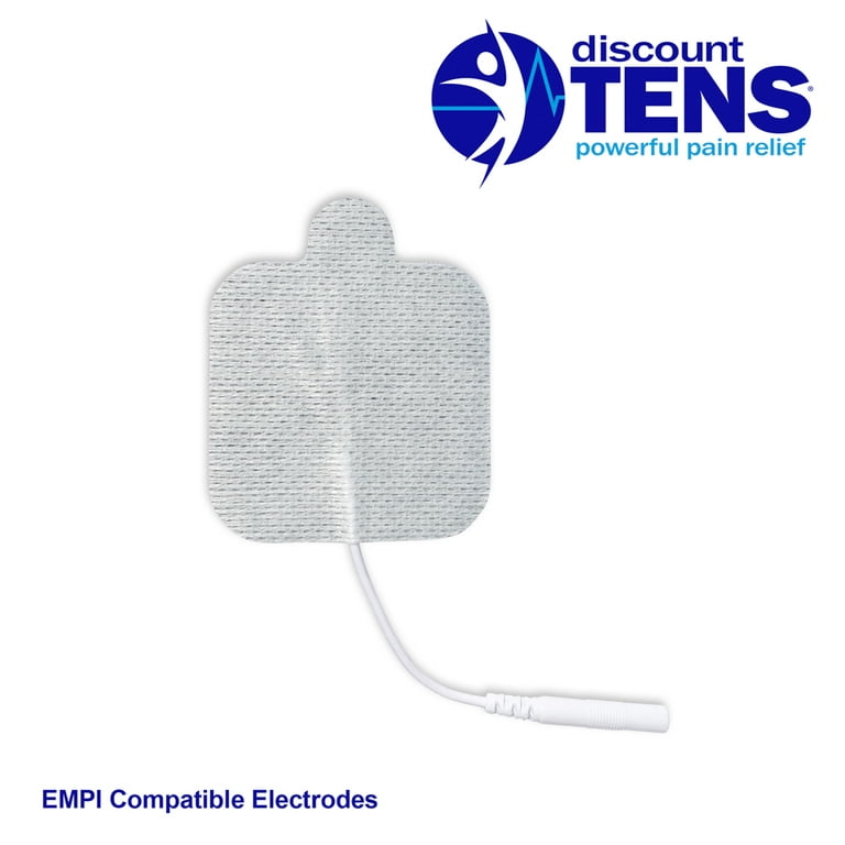 Discount TENS, EMPI Compatible TENS Electrodes, 8 Premium Replacement Pads  for EMPI TENS Units. (2 inch x 2 inch) 
