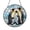 Acrylic 3.5 Inch, variant on Penguins on Ice Glass Suncatcher Window Hanging, Ocean Winter Scene Decor for Home
