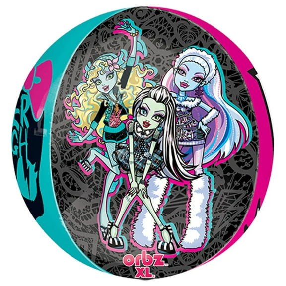 16 inch MONSTER HIGH ORBZ •  Long Lasting Orbz Spherical Balloon • Party Supplies Decorations