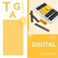thumbnail image 4 of 19 groups gold-tone metal, Arabic numerals together price tags, 4 of 5