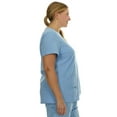 thumbnail image 3 of HEAL+WEAR Women Plus Size V-Neck Scrub Top with Multiple Pockets 4-Way Stretch Comfortable Clinical Workwear for Nurses, 3 of 6